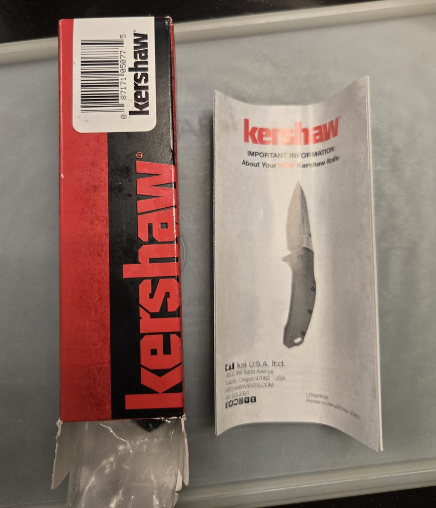 Kershaw Link 1776BLK Assisted Flipper Knife – Brand New In Box (Made in USA)