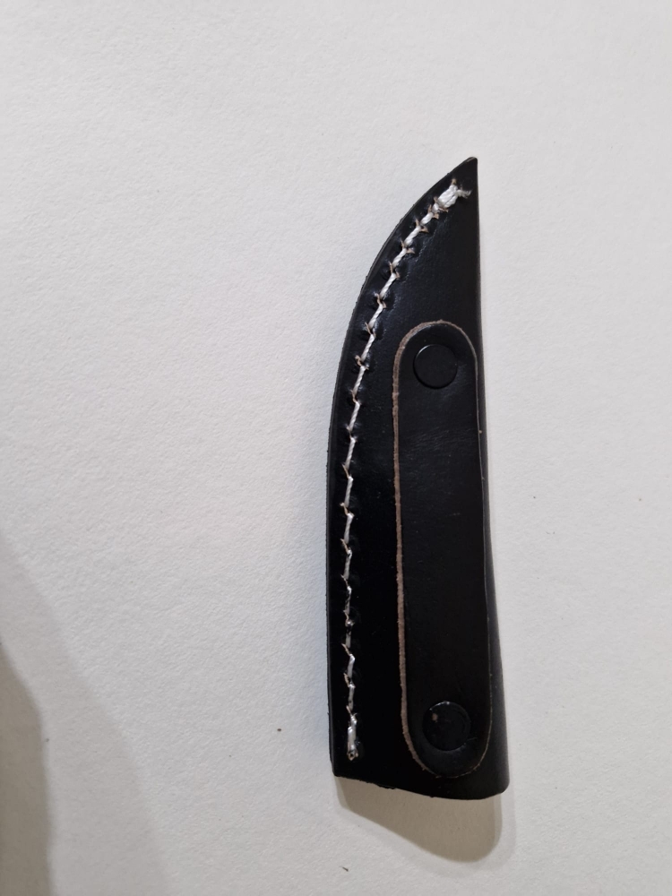 Premium Fixed-Blade Knife with Leather Sheath