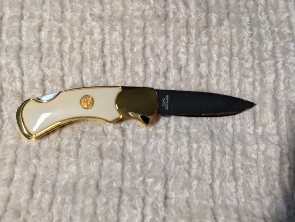 Franklin Mint Wild Bird Grouse Folding Knife 