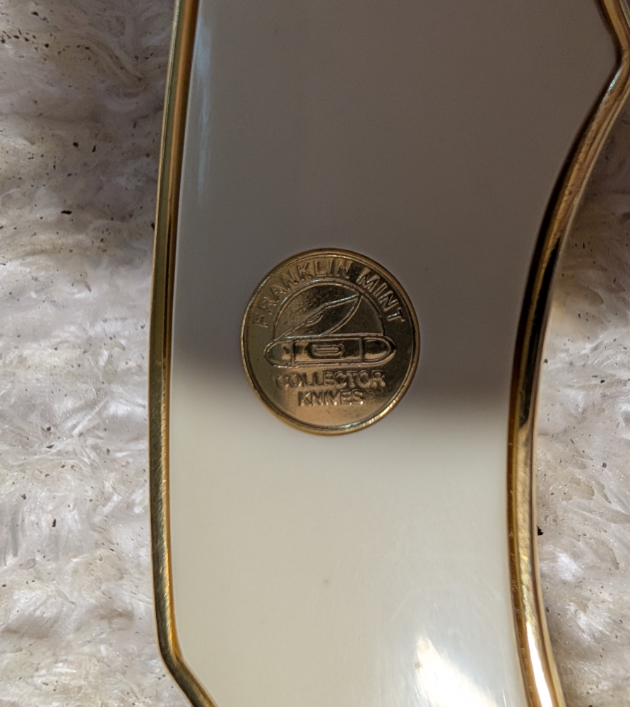 Franklin Mint Largemouth Bass Folding Knife 