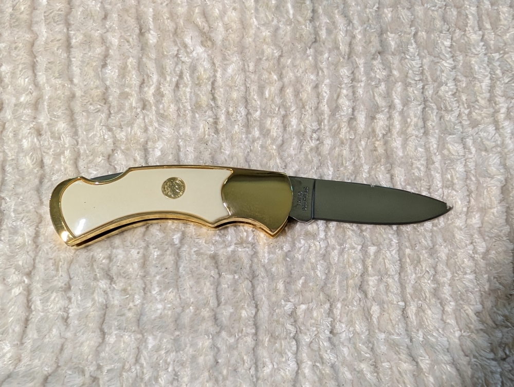 Franklin Mint Moose Folding Knife  