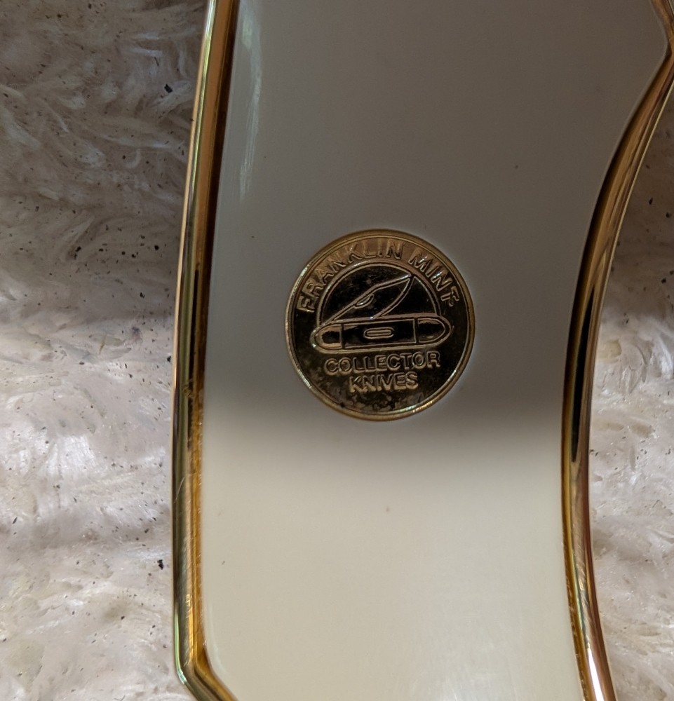 Franklin Mint Moose Folding Knife  