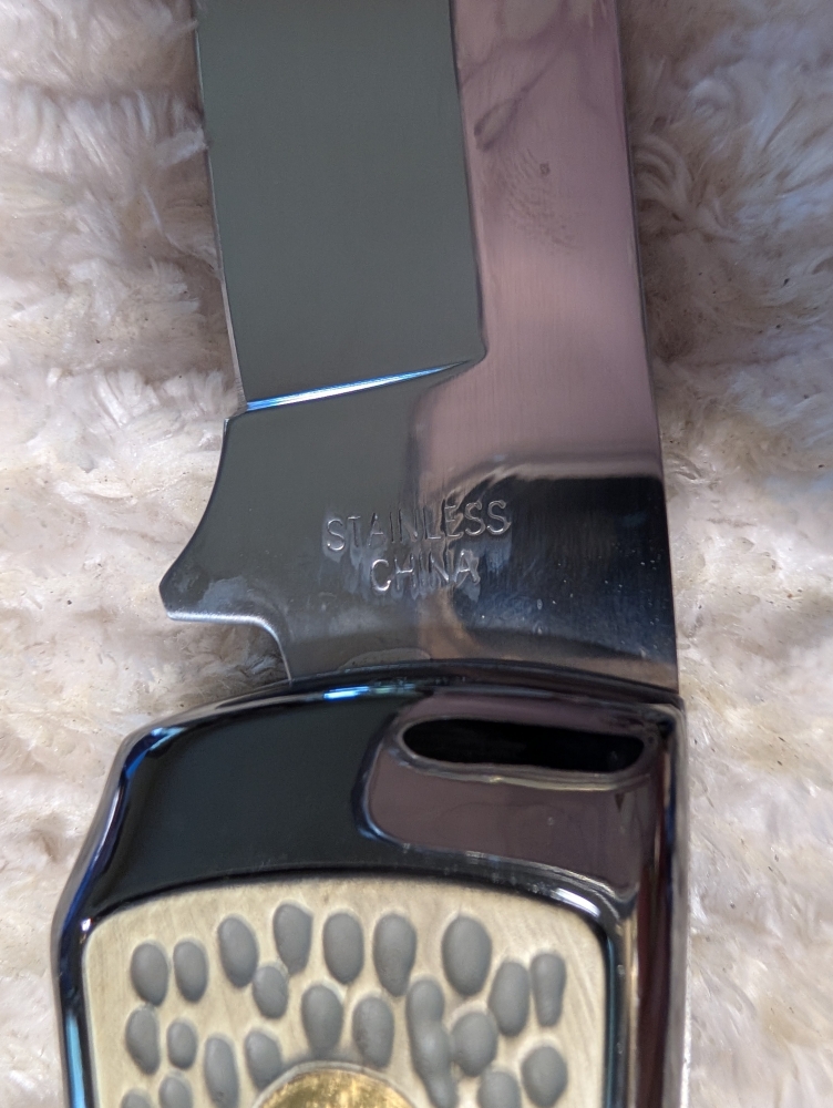 Franklin Mint Timber Wolf Folding Knife 