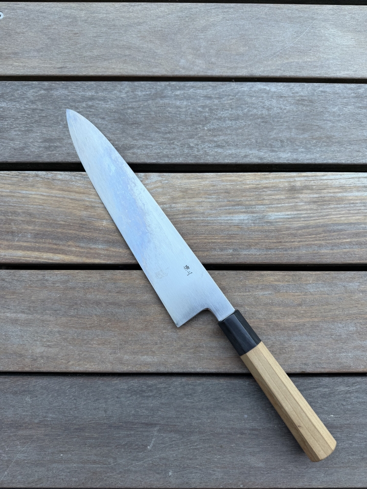 Kikumori Yoshikazu Tanaka Gokujyo Shirogami #2 gyuto 270mm