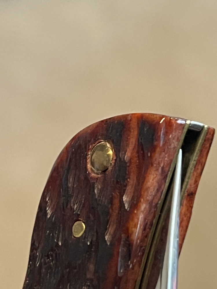 UNUSED CASE CARBON SOD BUSTER JR MAHOGANY BONE