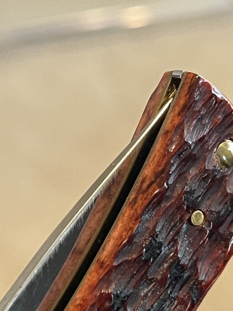 UNUSED CASE CARBON SOD BUSTER JR MAHOGANY BONE