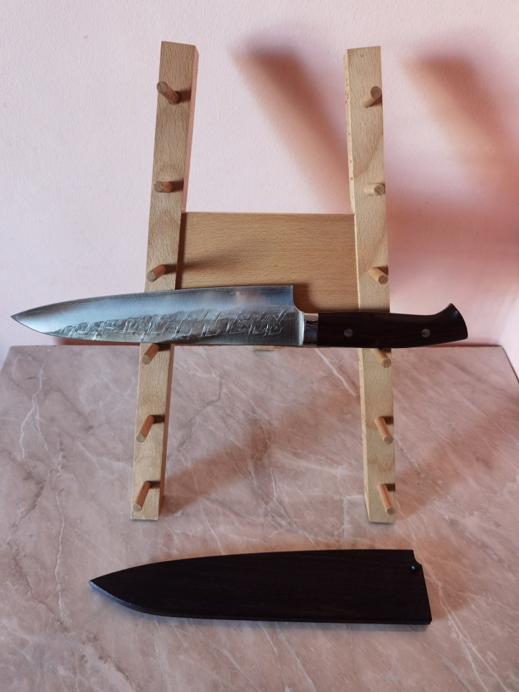 Takeshi Saji SRS13 Ironwood Gyuto 240mm with Saya Yu Kurosaki 240mm walnut wood and pin