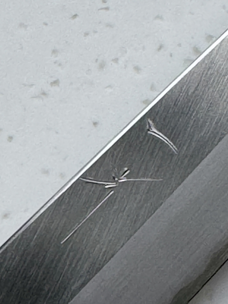 Hitohira Togashi White #1 Stainless Clad Migaki Petty 165mm