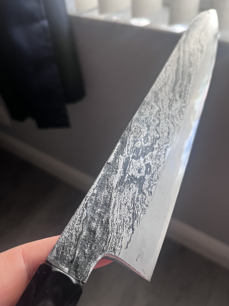 Yamada Twisted wrought iron sujihiki