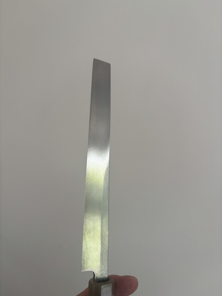 Takobiki Carbon with ebony white horn handle