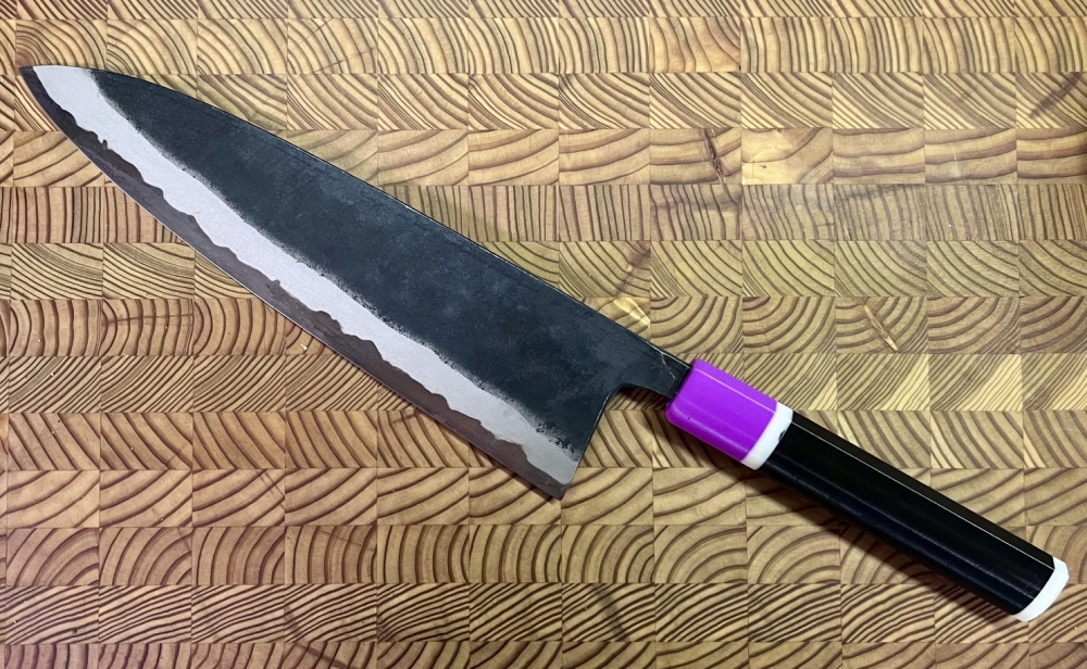 TALL - CUSTOM - 1 OF 10 ON EARTH - KYOHEI SHINDO BLUE #2 GYUTO