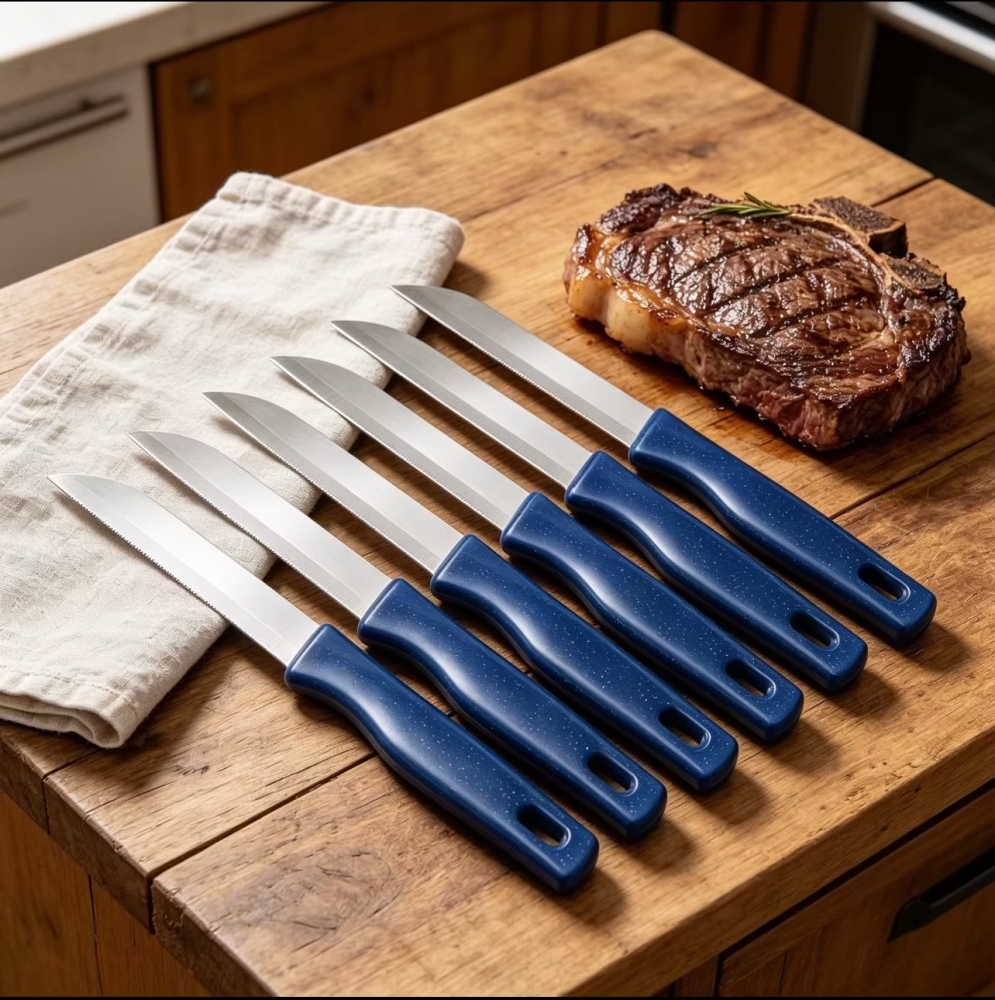 6 Pack Super Sharp Fruit, Vegetable knives.