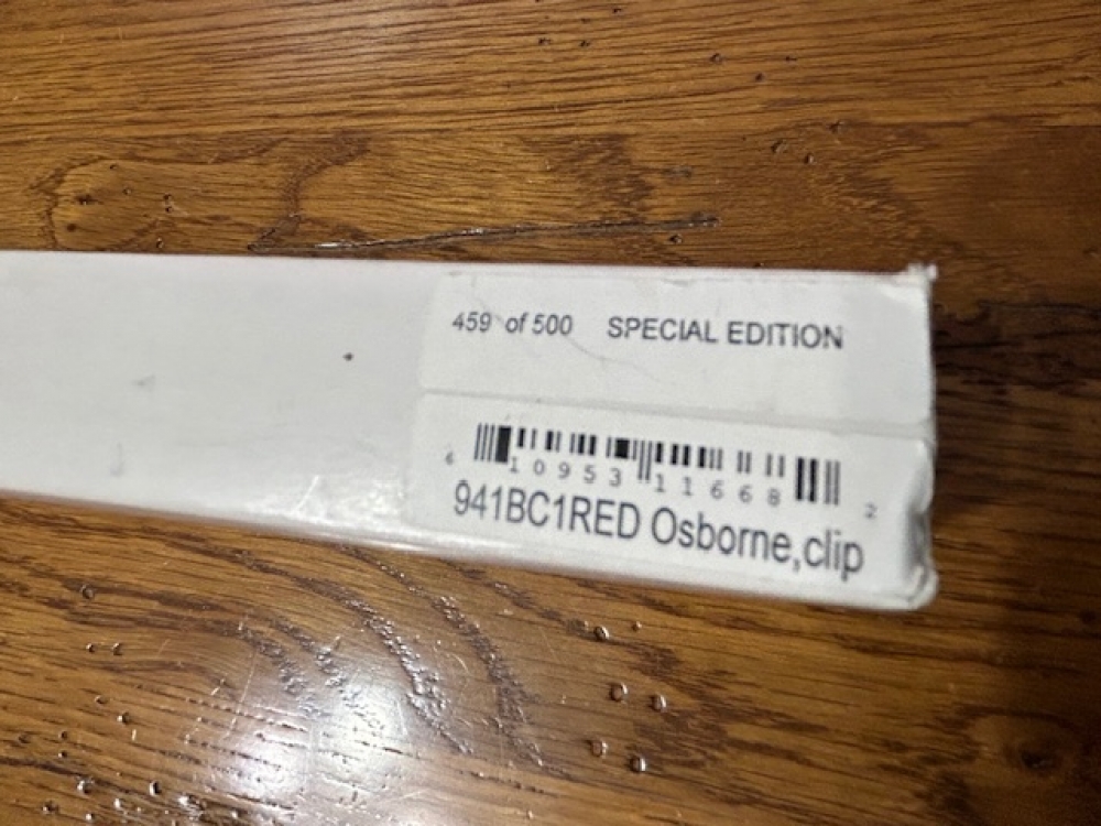 Benchmade 941BC1RED Osborne Limited edition 459/500