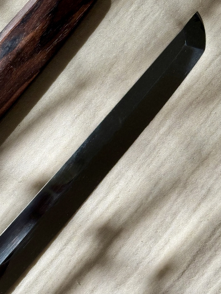 Yoshikazu Ikeda Mt. Fuji Sakimaru Yanagiba White 2 Honyaki 450mm w/ Custom Ebony Handle & Saya
