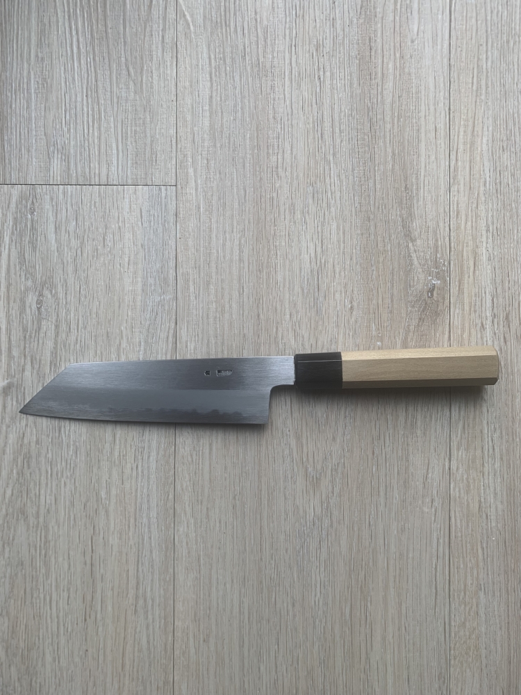 Kikuzuki Kasumi Kiritsuke Santoku Shirogami #2 180mm