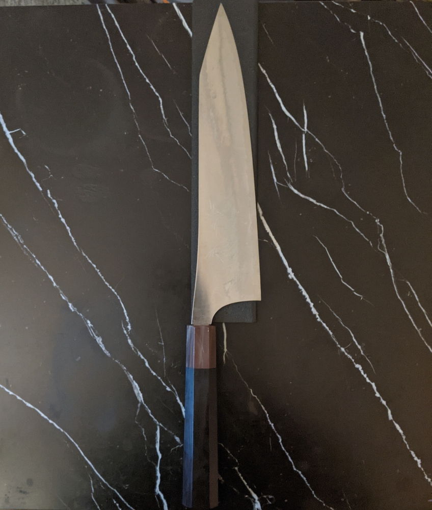 Yu Kurosaki 240mm Gekko K-Tip Gyuto + Saya in HAP40