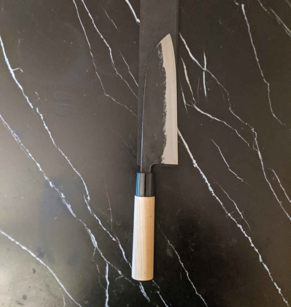 Buho Murata Santoku +Saya in Blue#1