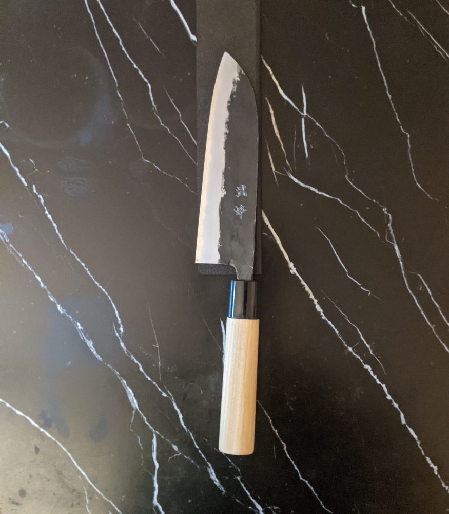 Buho Murata Santoku +Saya in Blue#1