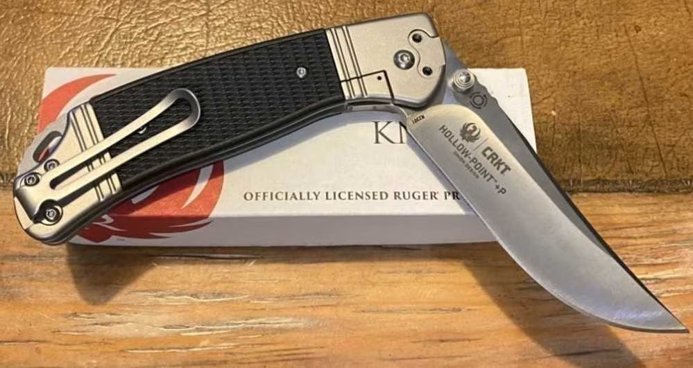 CRKT Ruger Hollow Point +P SS- Folding Pocket Knife