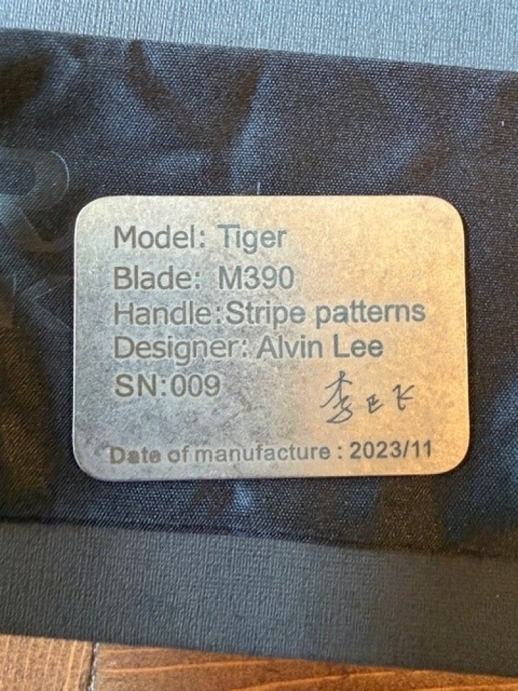 Reate Tiger Titanium Milling Stripe Pattern