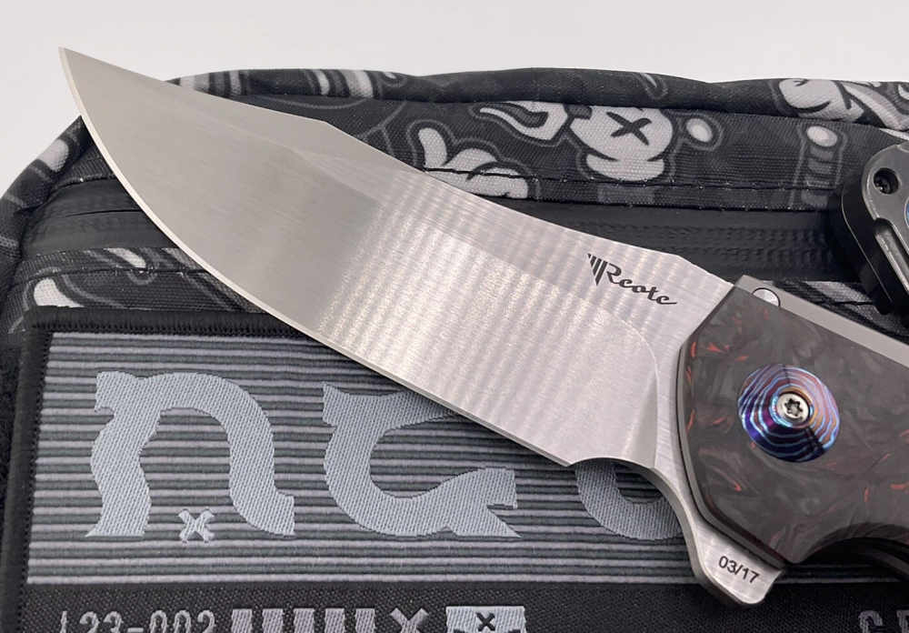 Reate Knives JACK 1.5 Titanium Integral Lava Fat Carbon Mokuti