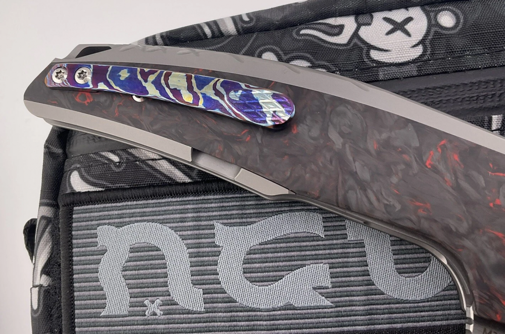 Reate Knives JACK 1.5 Titanium Integral Lava Fat Carbon Mokuti