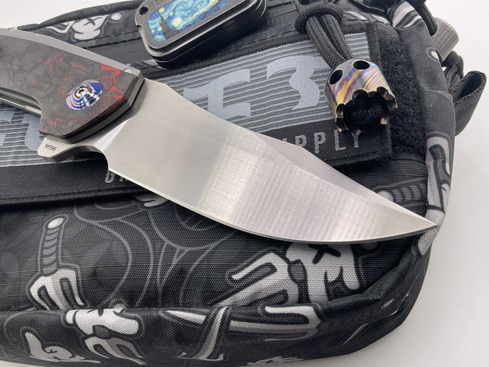 Reate Knives JACK 1.5 Titanium Integral Lava Fat Carbon Mokuti