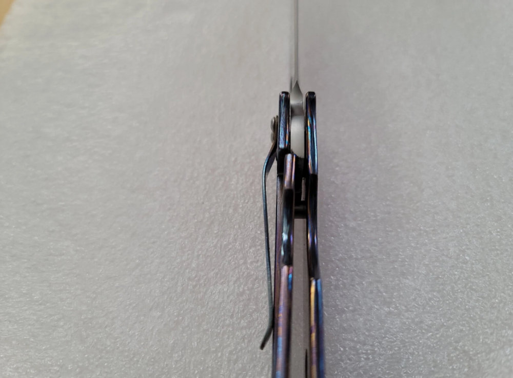 Tom Mayo Knives Custom Full Timascus Medium Covert TNT, One-Off Prototype