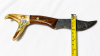 handmade hunting/skinning knife with an antler handle