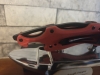 Tactical Red Drop-Point Folding Knife