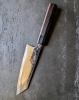 Saji Blue 2 rainbow Damascus bunka Kiri box