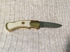 Franklin Mint Caribou Elk Folding Knife 