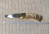 Franklin Mint Caribou Elk Folding Knife 