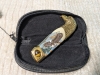 Franklin Mint Tiger Eye Eagle Folding Knife 