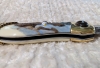Franklin Mint Tiger Eye Eagle Folding Knife 