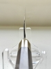 Hitohira Togashi White #1 Stainless Clad Migaki Nakiri 180mm