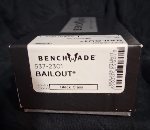Benchmade -Bailout -  Unopened Box