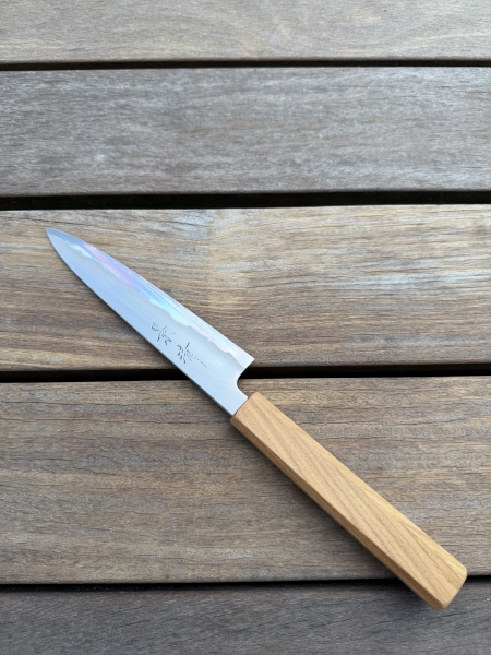 Baba Hamono Kagekiyo Gokujyo Shirogami #2 Sakura petty 150mm with saya