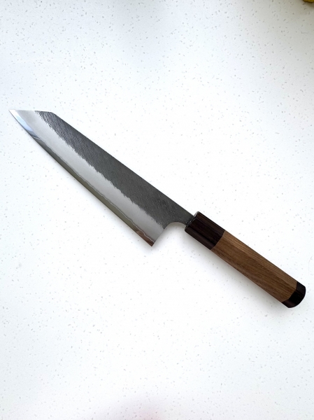 Yoshikane Shirogami #2 Kurouchi Tsuchime 210mm Kiritsuke Gyuto