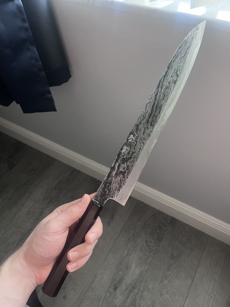 Yamada Twisted wrought iron sujihiki