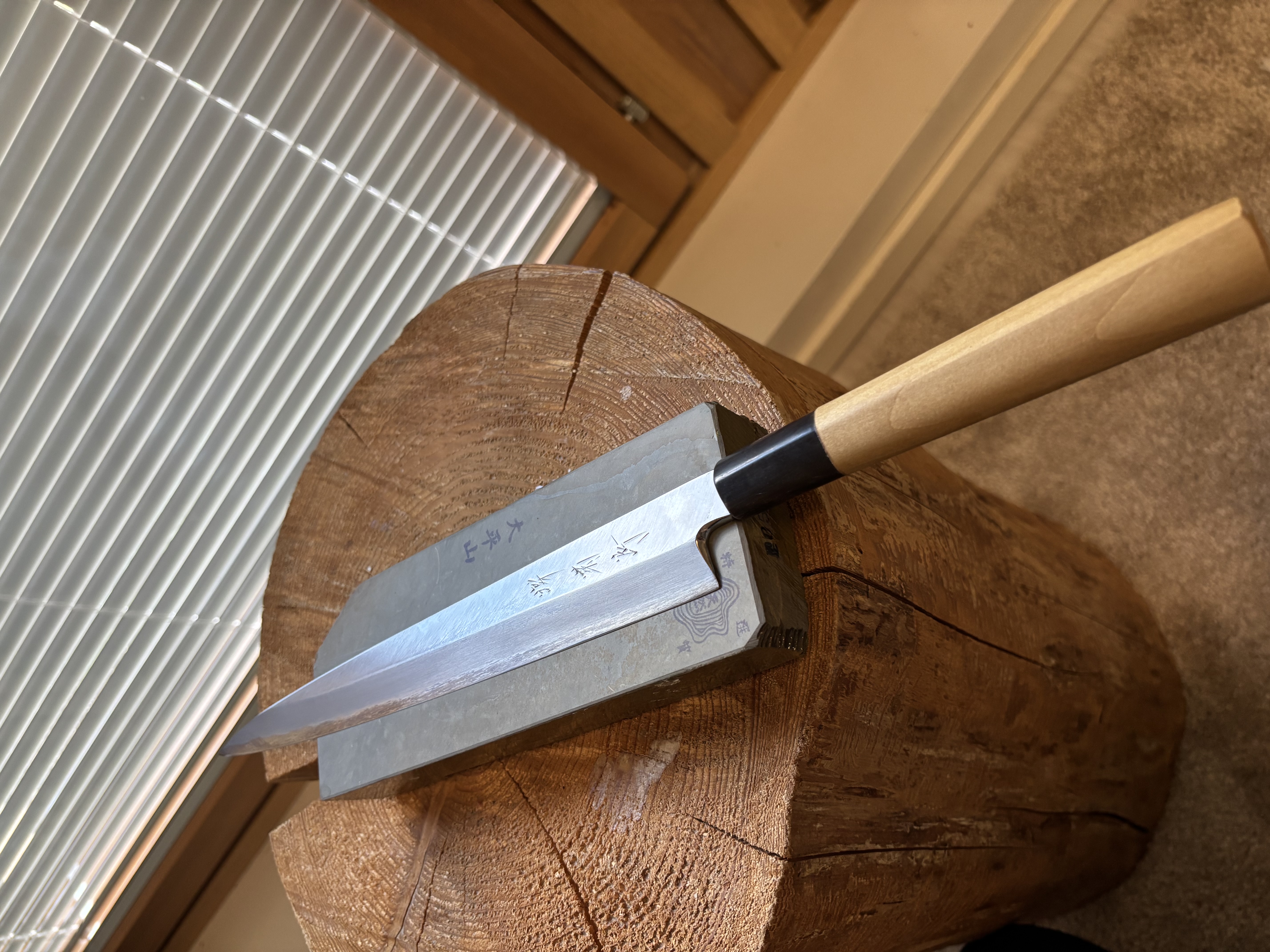 Sakai Kikumori Left handed yanagiba 270mm shirogami 2