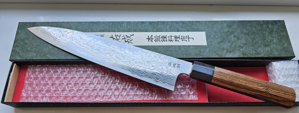Sukenari Hap40 270mm Damascus Gyuto