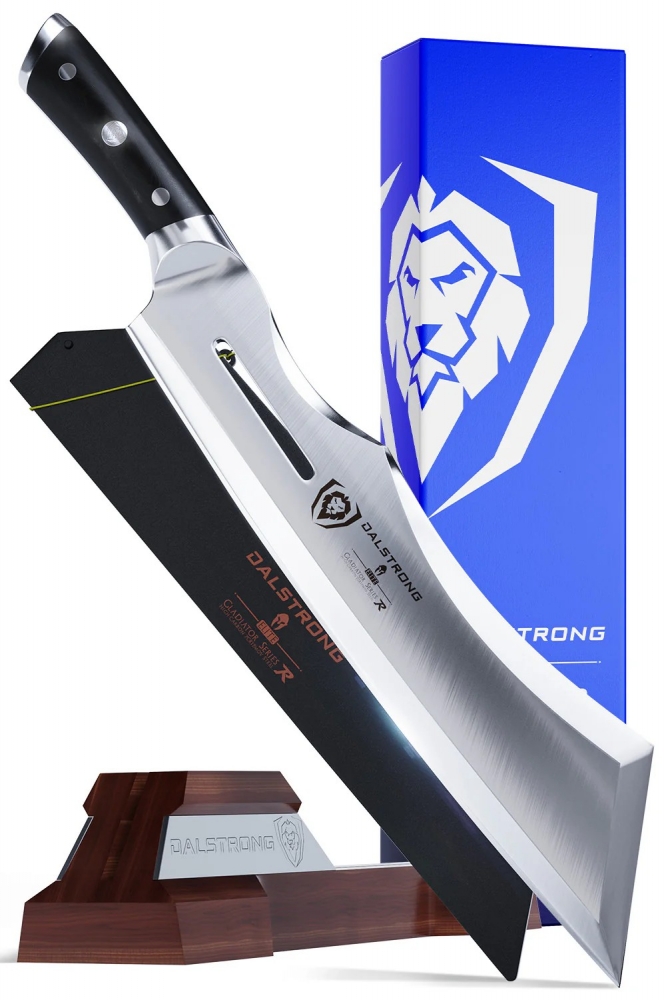 Dalstrong Annihilator Meat Cleaver with Stand 14\"