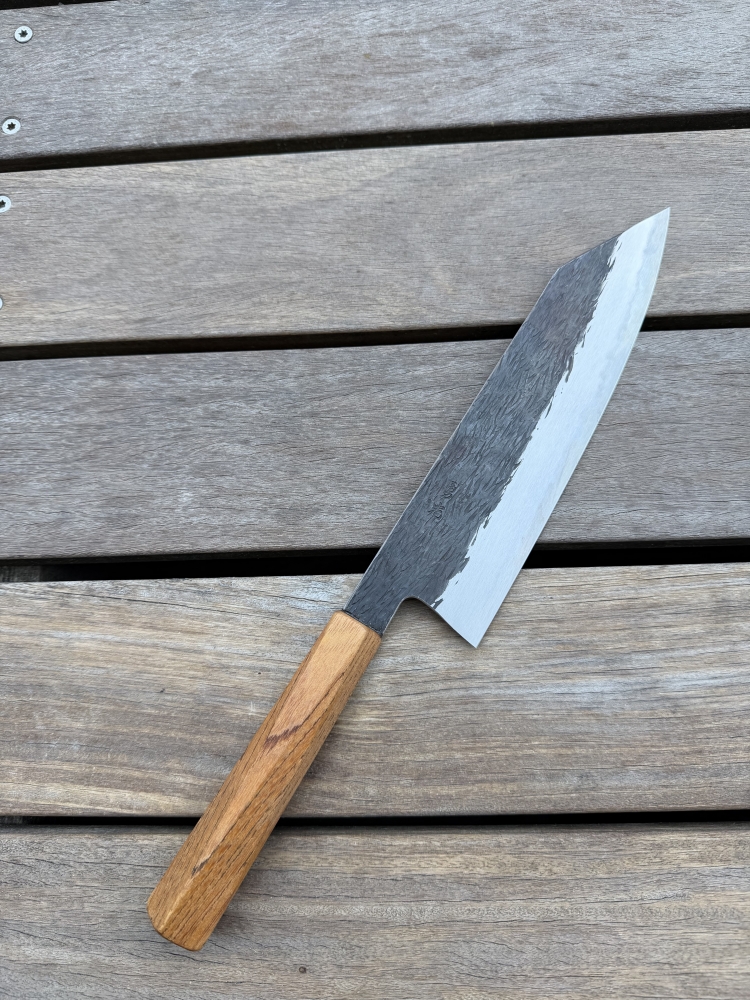 Isamitsu Shirogami #1 stainless clad Kiritsuke 210