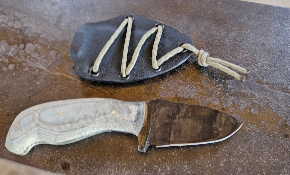 EDC hand forged fix blade 