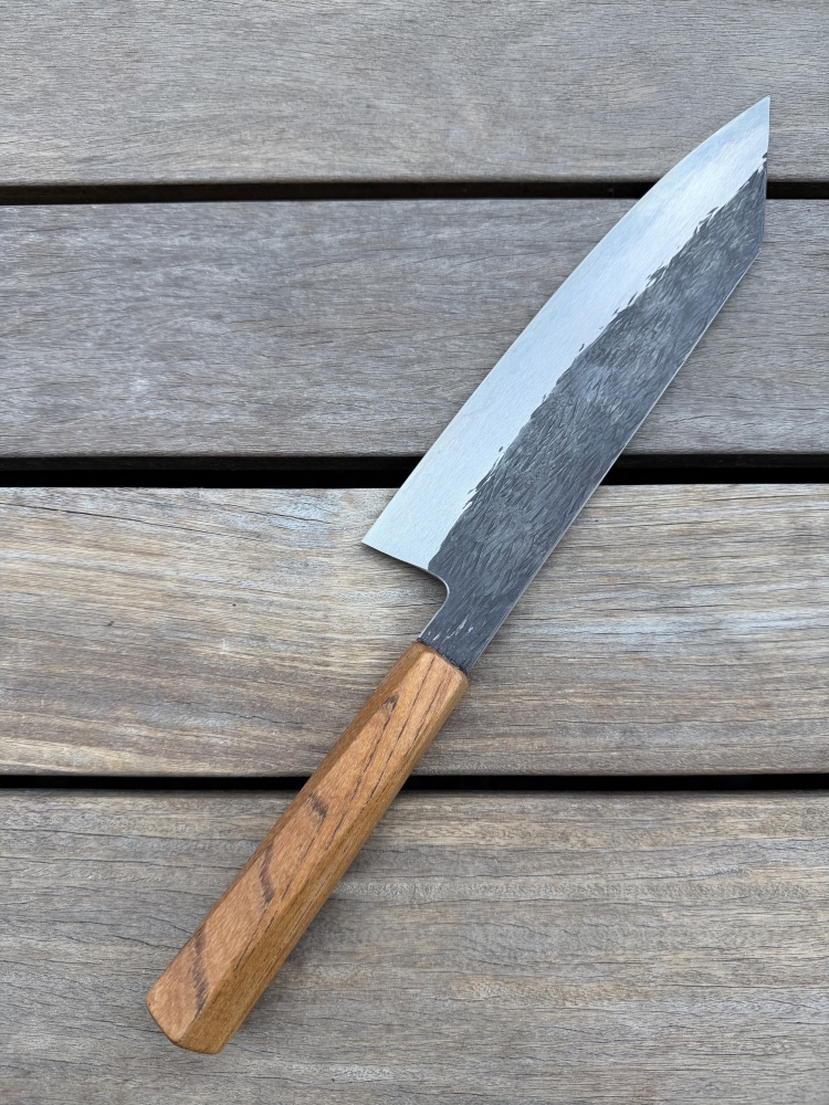 Isamitsu Shirogami #1 stainless clad Kiritsuke 210