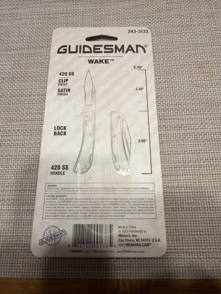 Guidesman Wake Folding Pocket Knife – New in Package