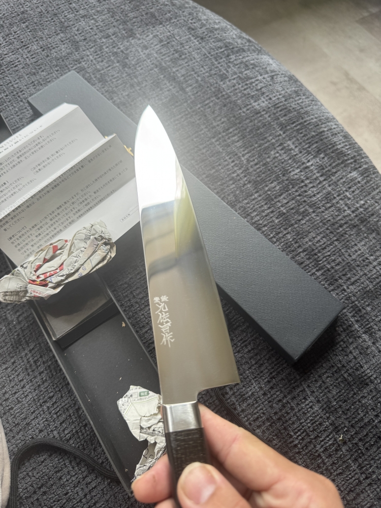 Yoshida Hamono ZDP189 Mizu Moto Honyaki, Full Mirror Finish240m m