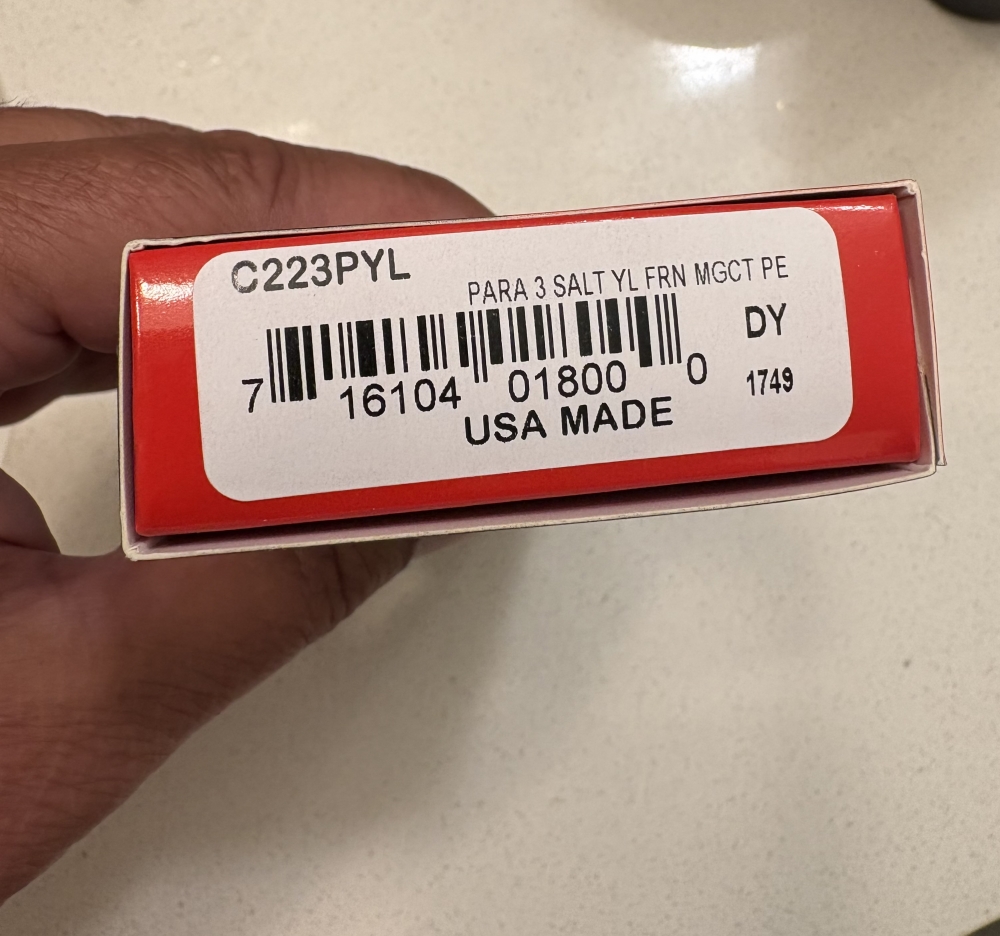 For Sale: Spyderco Para 3 Salt FRN – MagnaCut – Brand New in Box