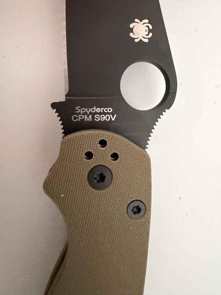 Spyderco - Paramilitary 2 - S90V - OD Green G-10- C18GPODBK2